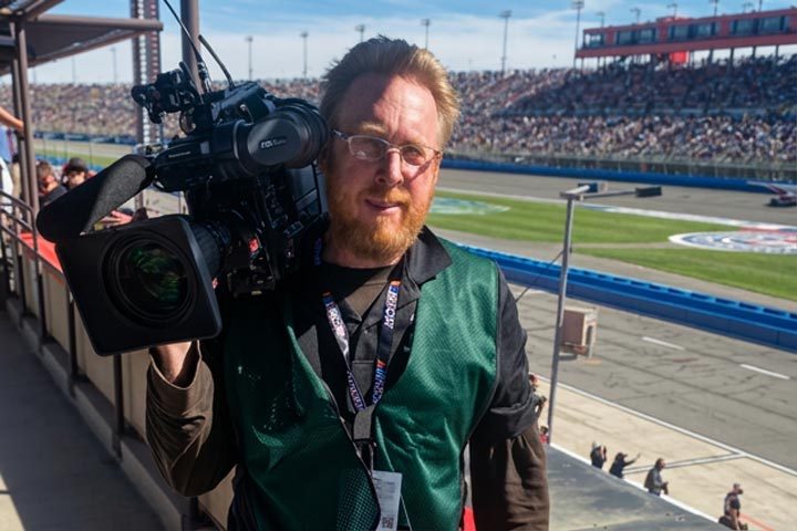Broadcast camera at event — Sports & Events